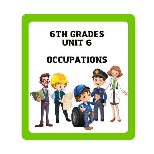 6. Sınıf 6.Ünite - Occupations - Resimli Kelime Kartları