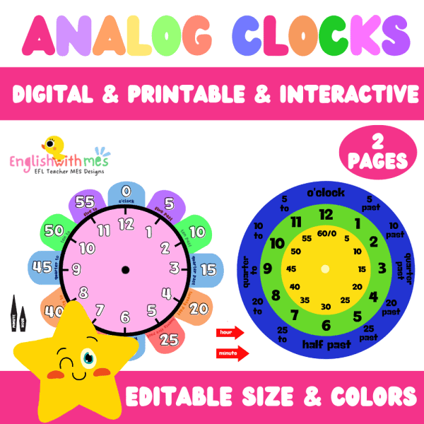 Analog Clocks (Poster - Etkinlik için Analog Saatler)